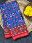 Blue Motif Design Handwoven Patola Dupatta