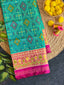 Pan-Chanda Traditional Design Handwoven Patola Silk Saree