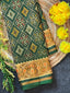 Pan-Chanda Traditional Design Handwoven Patola Silk Saree