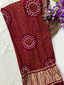 Gaji Silk Bandhej Saree