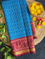 Blue And Maroon Daliya Bhat Design Patola Silk Saree