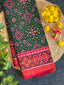 Handwoven Patola Silk Saree Traditional Navratna