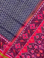 Laheriya Design Handwoven Patola Silk Saree