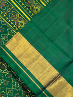 Navratna-Manekchowk Design Handwoven Patola Silk Saree