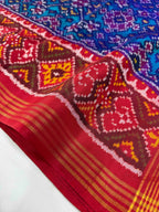 Navratna Traditional Design Handwoven Patola Silk Saree