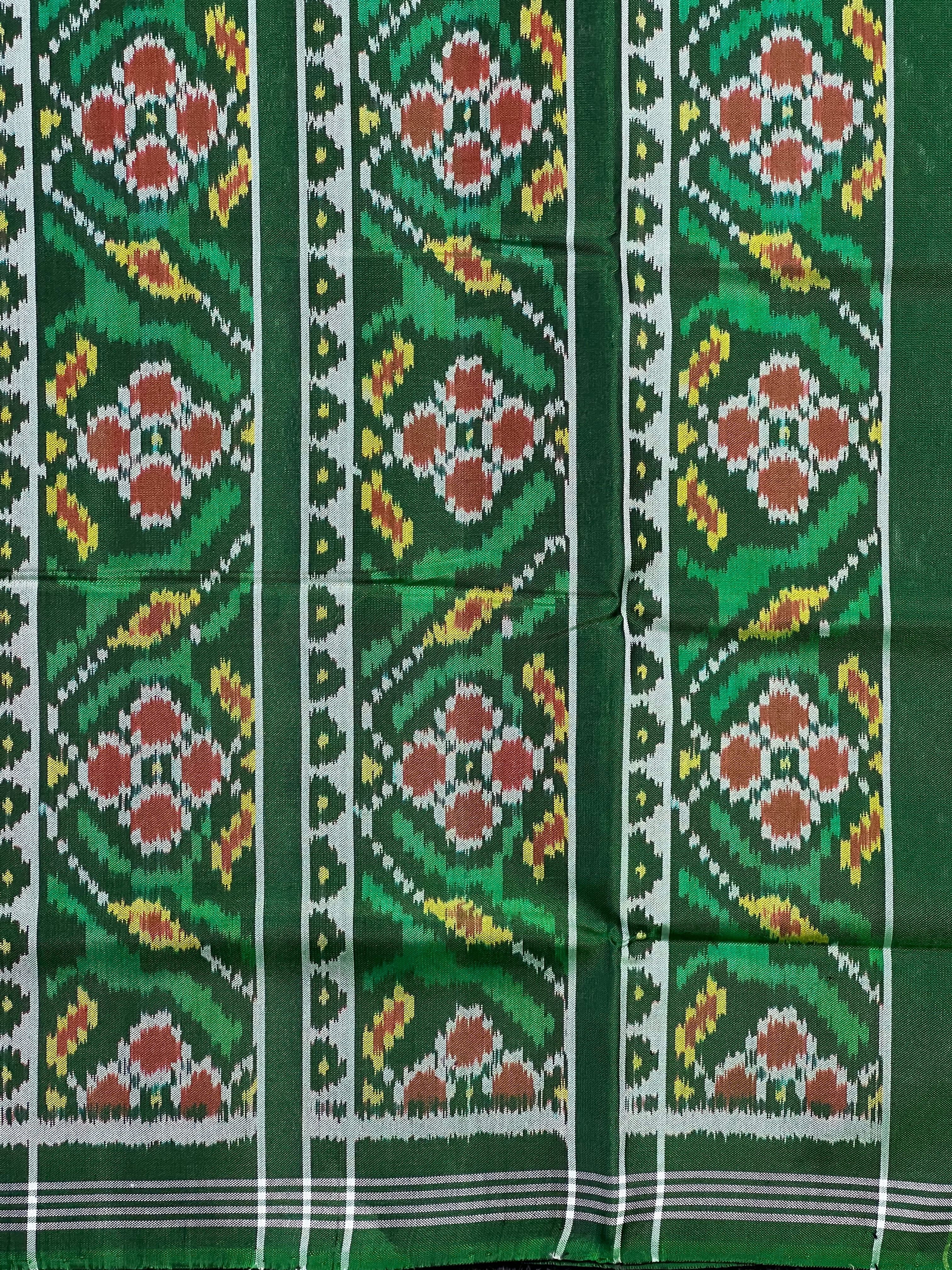 Exclusive Flower Design Handwoven Patola Silk Saree