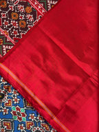 Navratna-Manekchowk Design Handwoven Patola Silk Saree