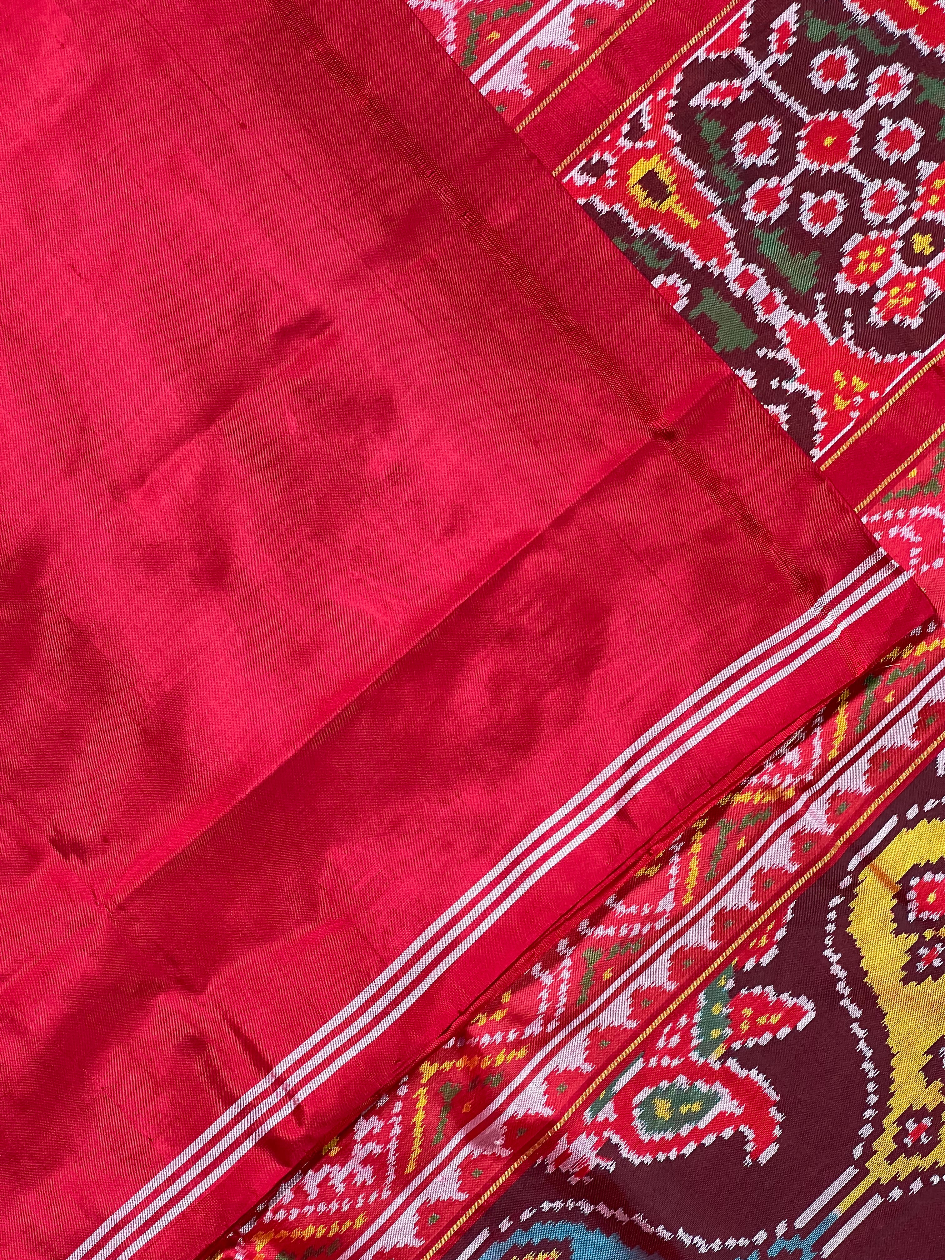 Exclusive Motif Design Handwoven Patola Silk Saree