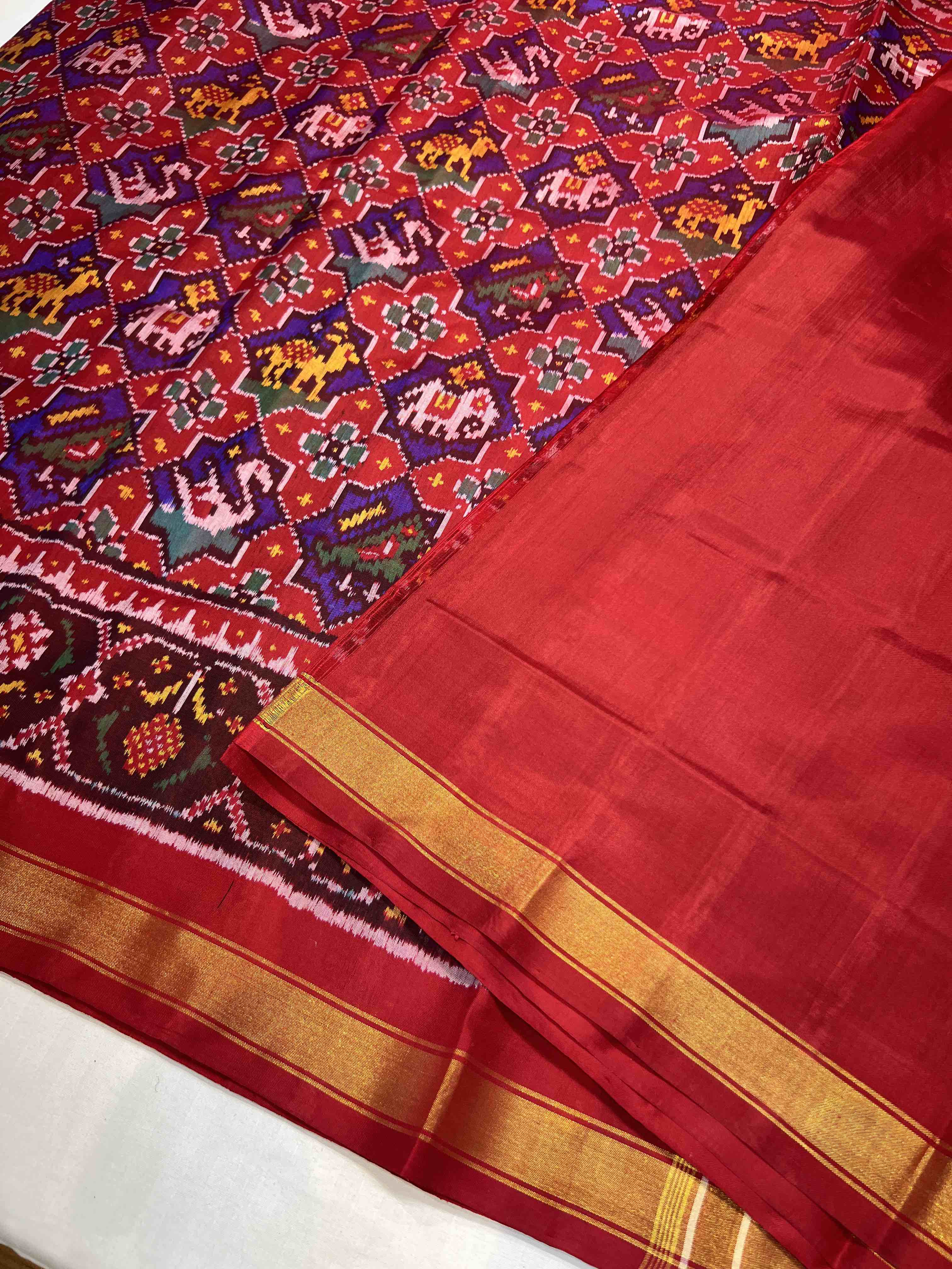 Handwoven Patola Silk Saree Narikunjan