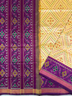 Handwoven Patola Silk Saree Traditional Butti Design