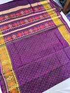 Handwoven Patola Silk Saree Traditional Daliya Bhat