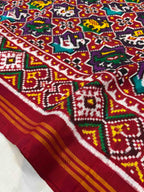 Handwoven Double Ikat Patola Silk Saree