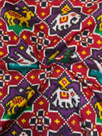 Handwoven Double Ikat Patola Silk Saree