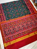 Handwoven Patola Silk Saree Navratna