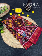 Handwoven Patola Silk Saree Exclusive Multi Color