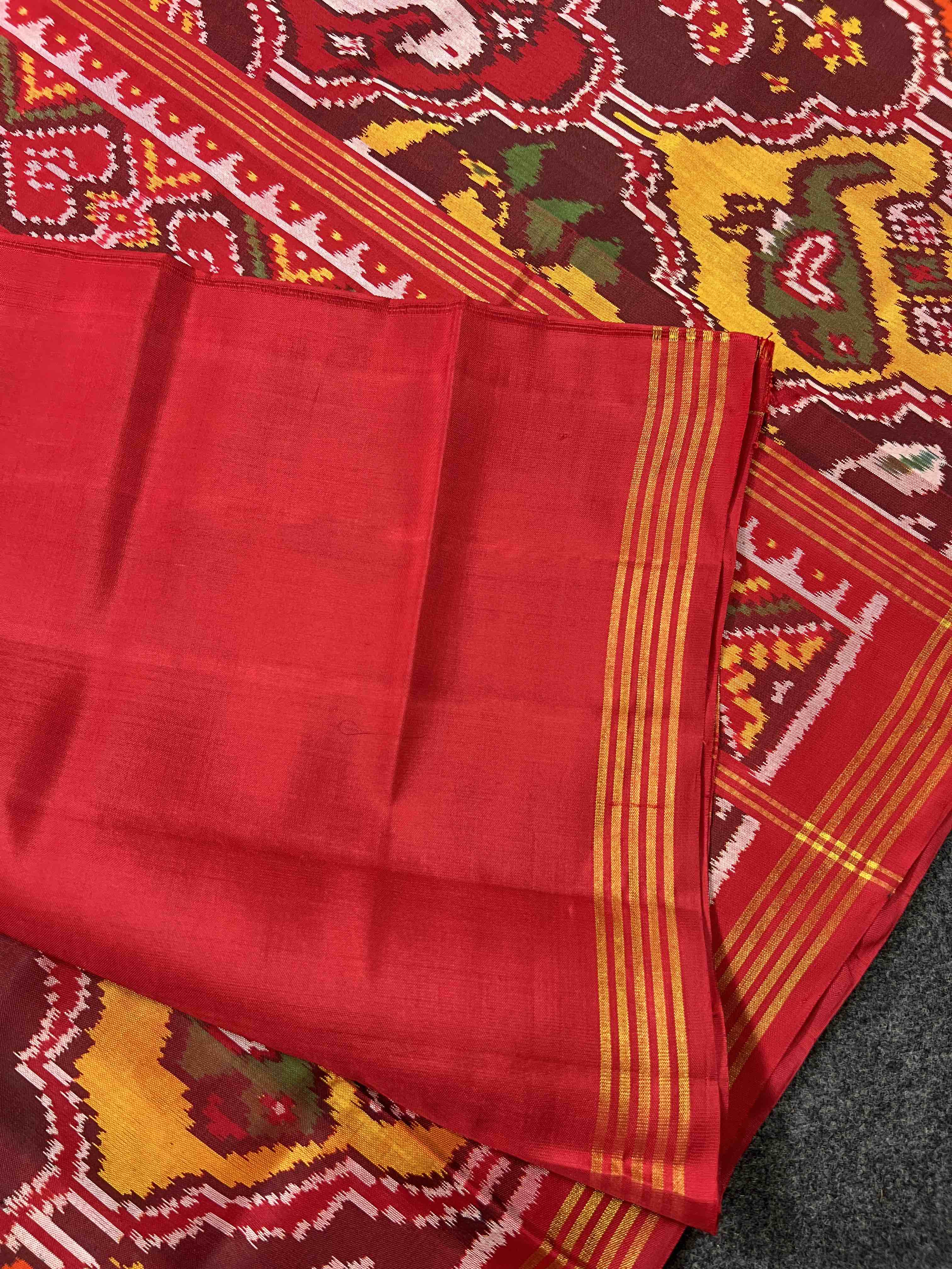 Handwoven Patola Silk Saree Exclusive Multi Color