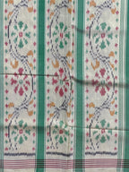 Light Brown Navratna Traditional Design Handwoven Patola Silk Saree