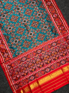 Navratna-Manekchowk Traditional Design Handwoven Patola Silk Saree