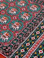 Big Elephant Design Handwoven Double Ikat Patola Silk Saree