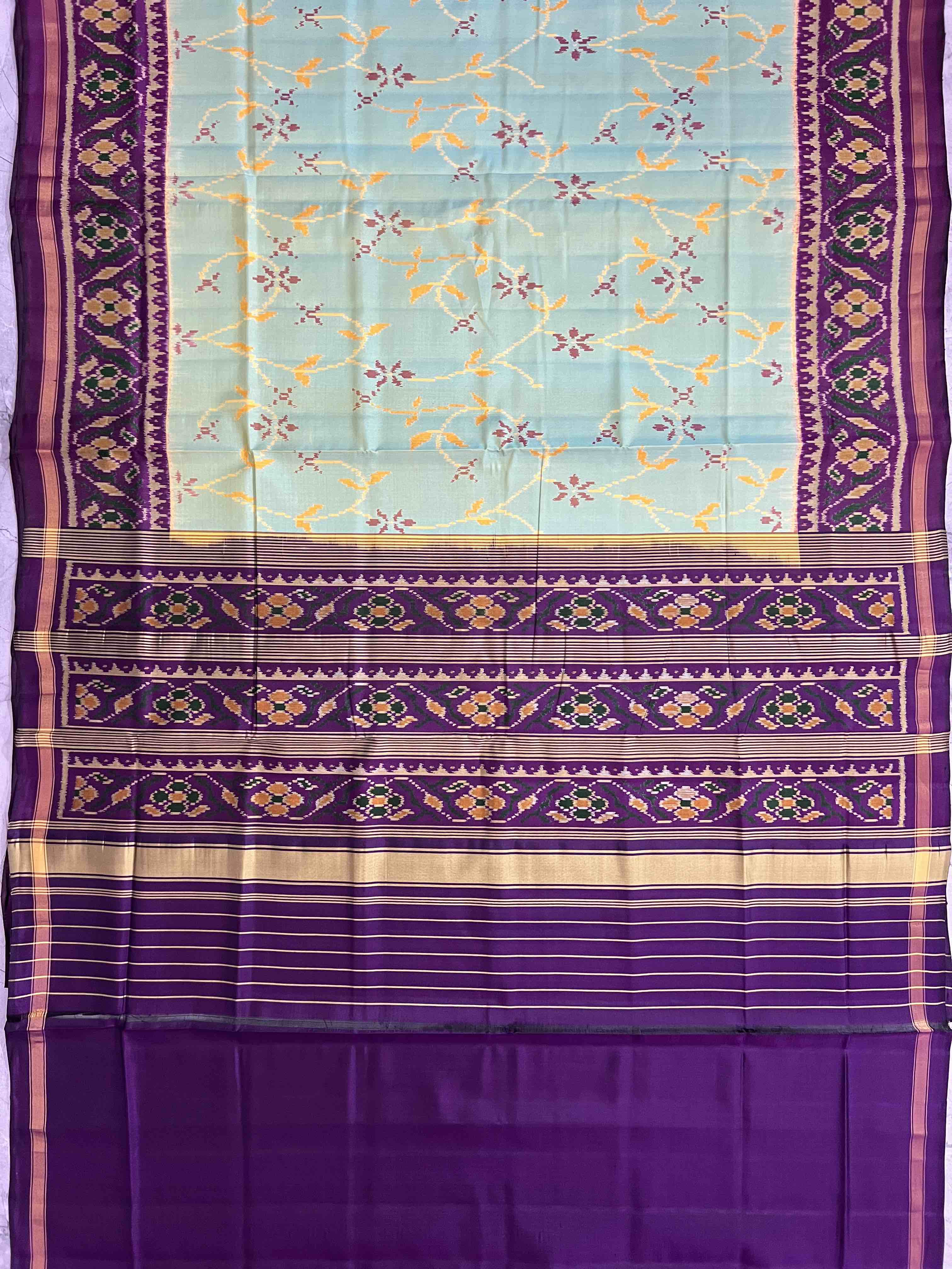 Fancy Design Handwoven Patola Silk Saree