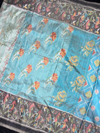 Pleats Style Designer Handwoven Patola Silk Saree