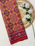 Yellow Navratna Traditional Design Handwoven Patola Silk Saree