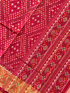 Red Color Traditional DesignHandwoven Patola Silk Saree