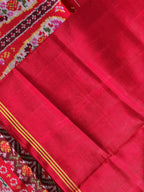 Flower With Motif Design Handwoven Patola Silk Saree