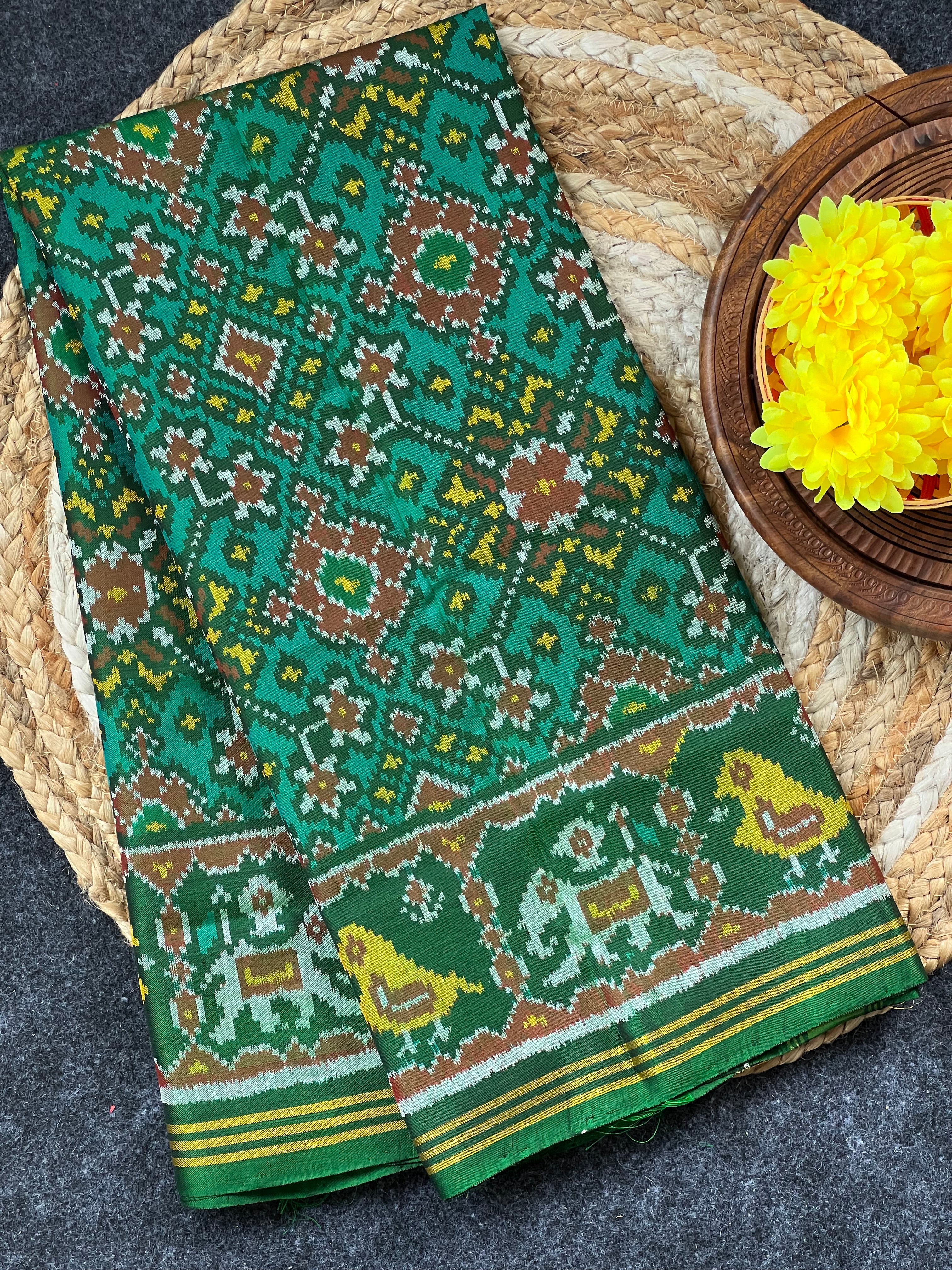 Navratna Design Handwoven Patola Dupatta