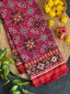 Pink Navratna Handwoven Double Ikat Patola Silk Saree