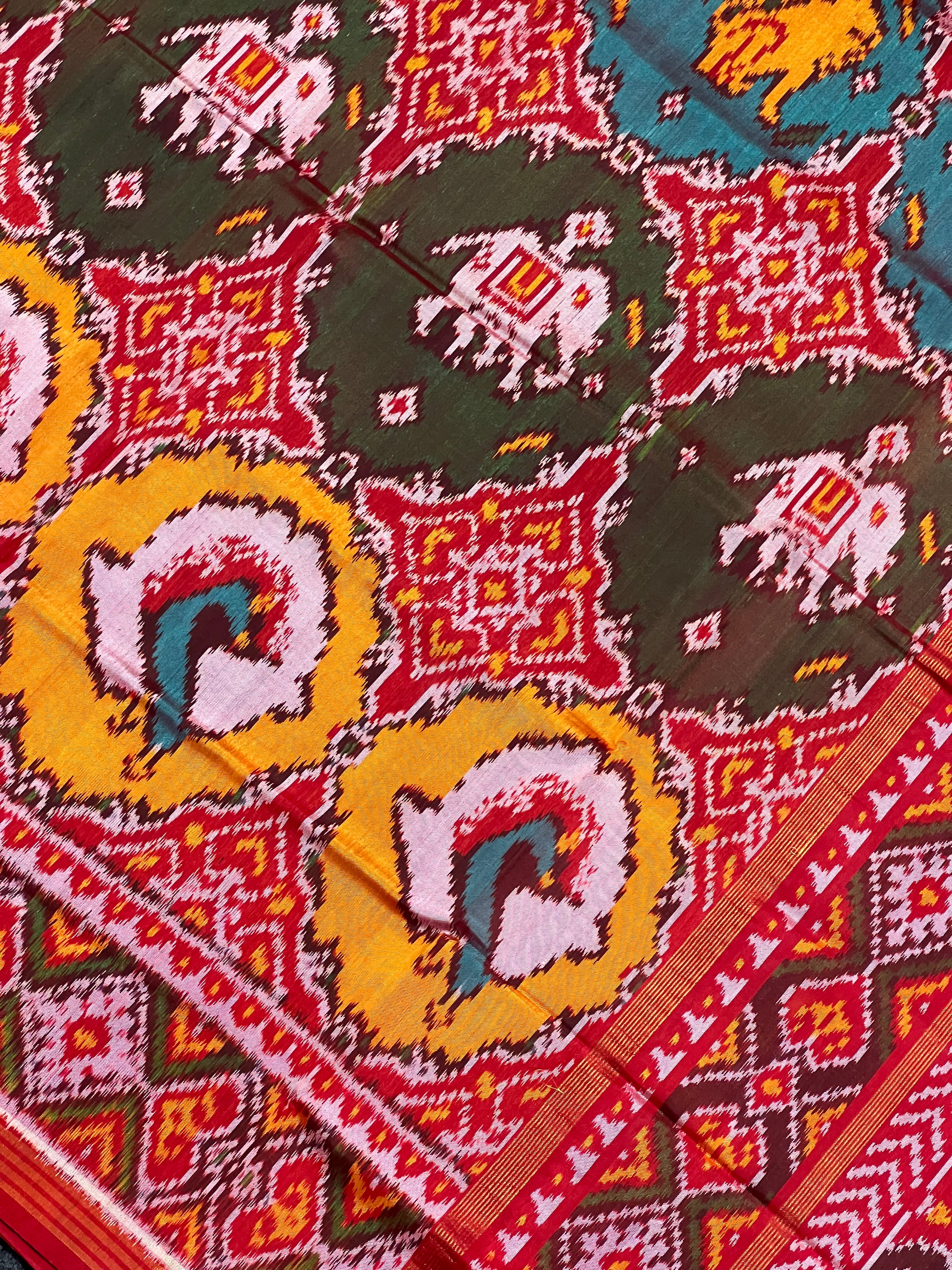 Exclusive Motifs Handwoven Patola Silk Saree