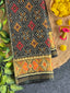 Pan-Chanda Design Handwoven Patola Silk Saree