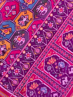 Multicolor Exclusive Design Handwoven Patola Silk Saree