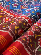 Navratna Manekchowk Traditional Design Handwoven Patola Silk Saree