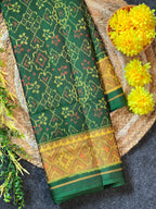 Navratna-Manekchowk Design Handwoven Patola Silk Saree