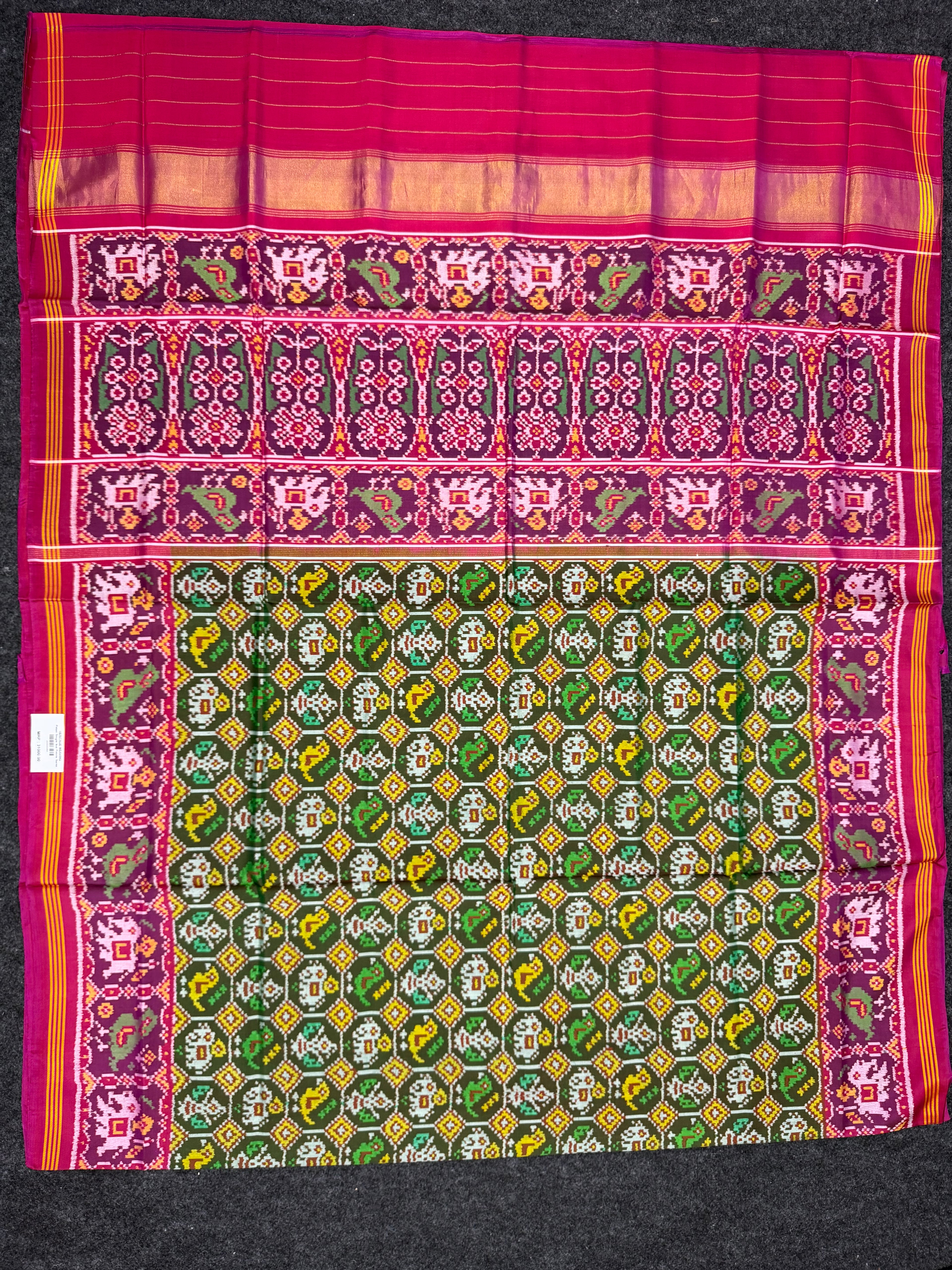 Handwoven Patola Silk Saree Narikunjan