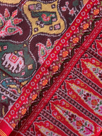 Flower With Motif Design Handwoven Patola Silk Saree