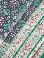 Navratna Traditional Design Handwoven Patola Silk Saree