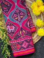 Exclusive Motif Design Handwoven Patola Silk Saree