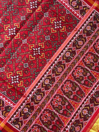 Red Color Traditional Design Handwoven Patola Silk Saree