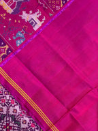 Navratna Traditional Design Handwoven Patola Silk Saree
