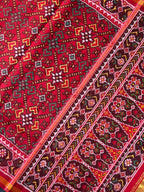 Red Color Traditional Design Handwoven Patola Silk Saree