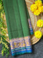 Plain Gala Border Handwoven Patola Silk Saree