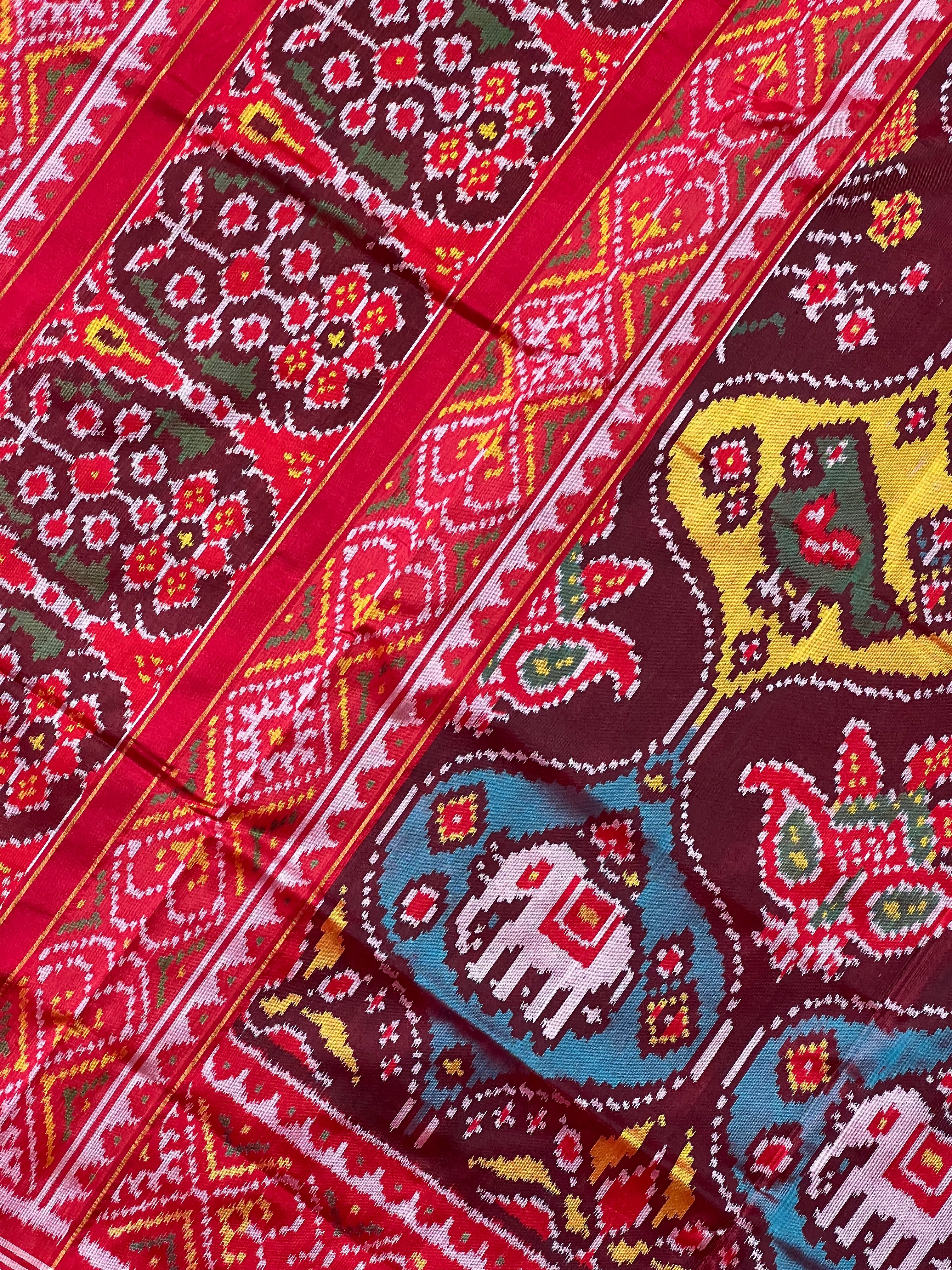 Exclusive Motif Design Handwoven Patola Silk Saree