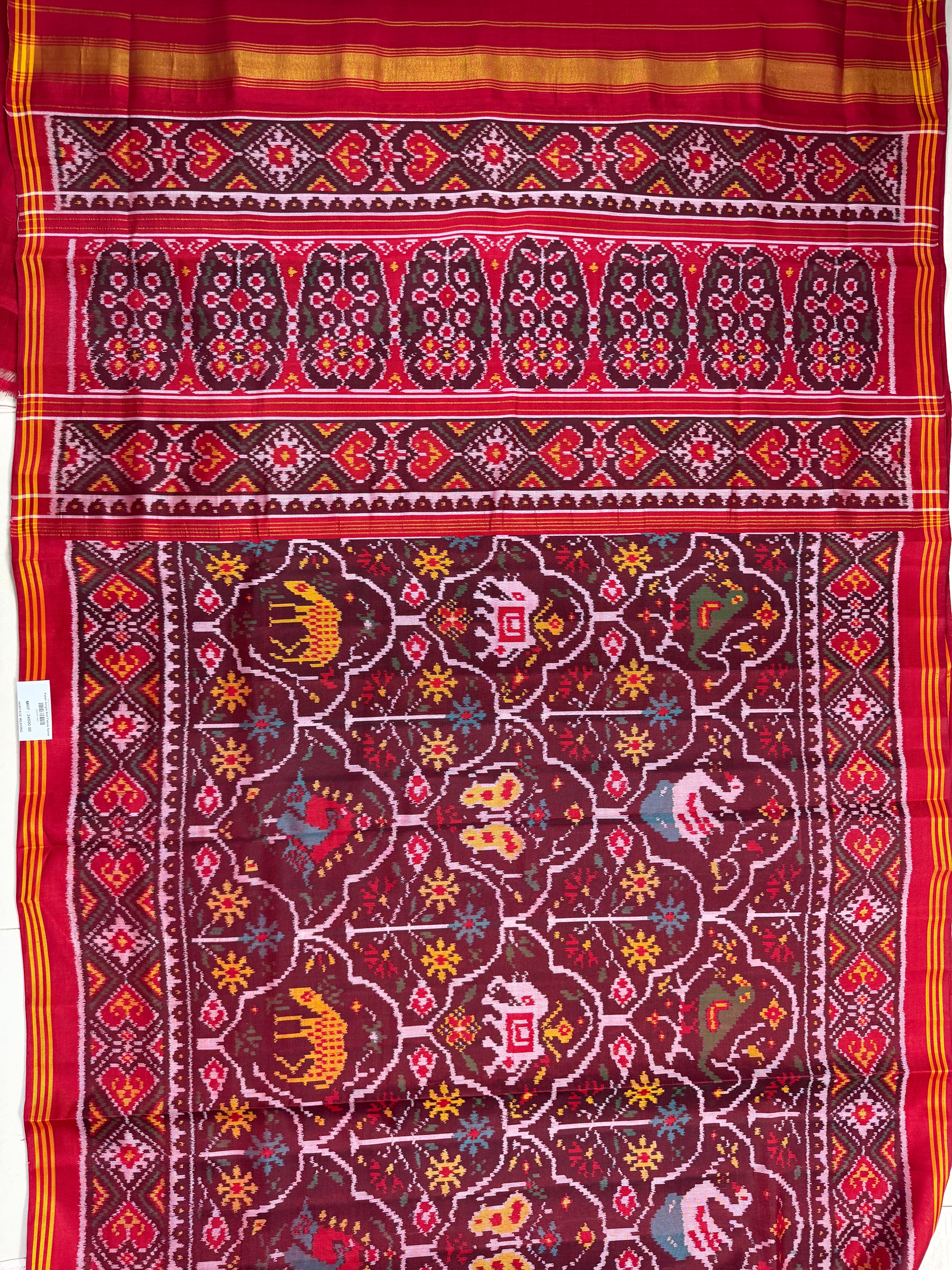 Exclusive Motif Design Handwoven Patola Silk Saree