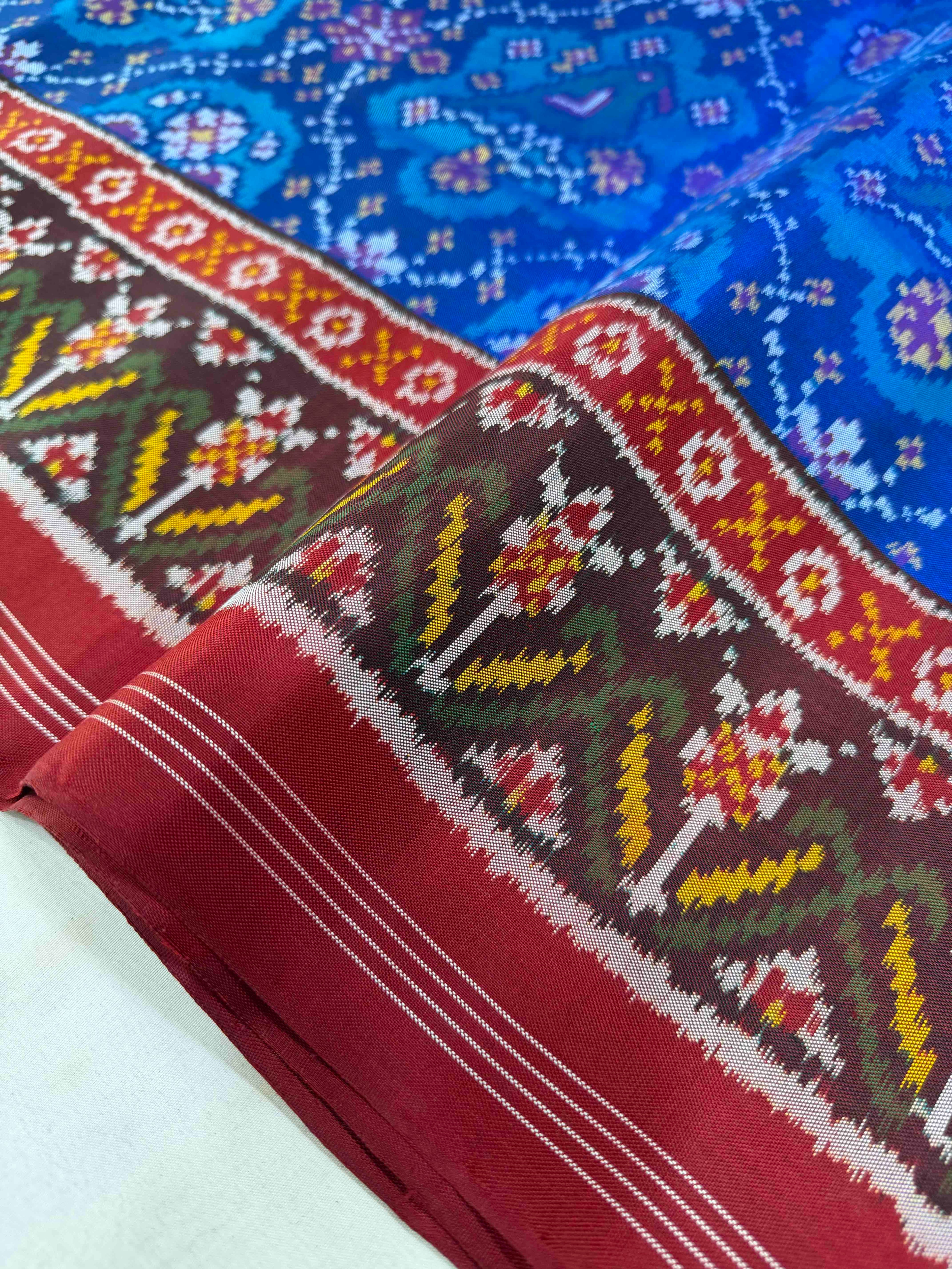 Exclusive Motif Design Handwoven Patola Silk Saree