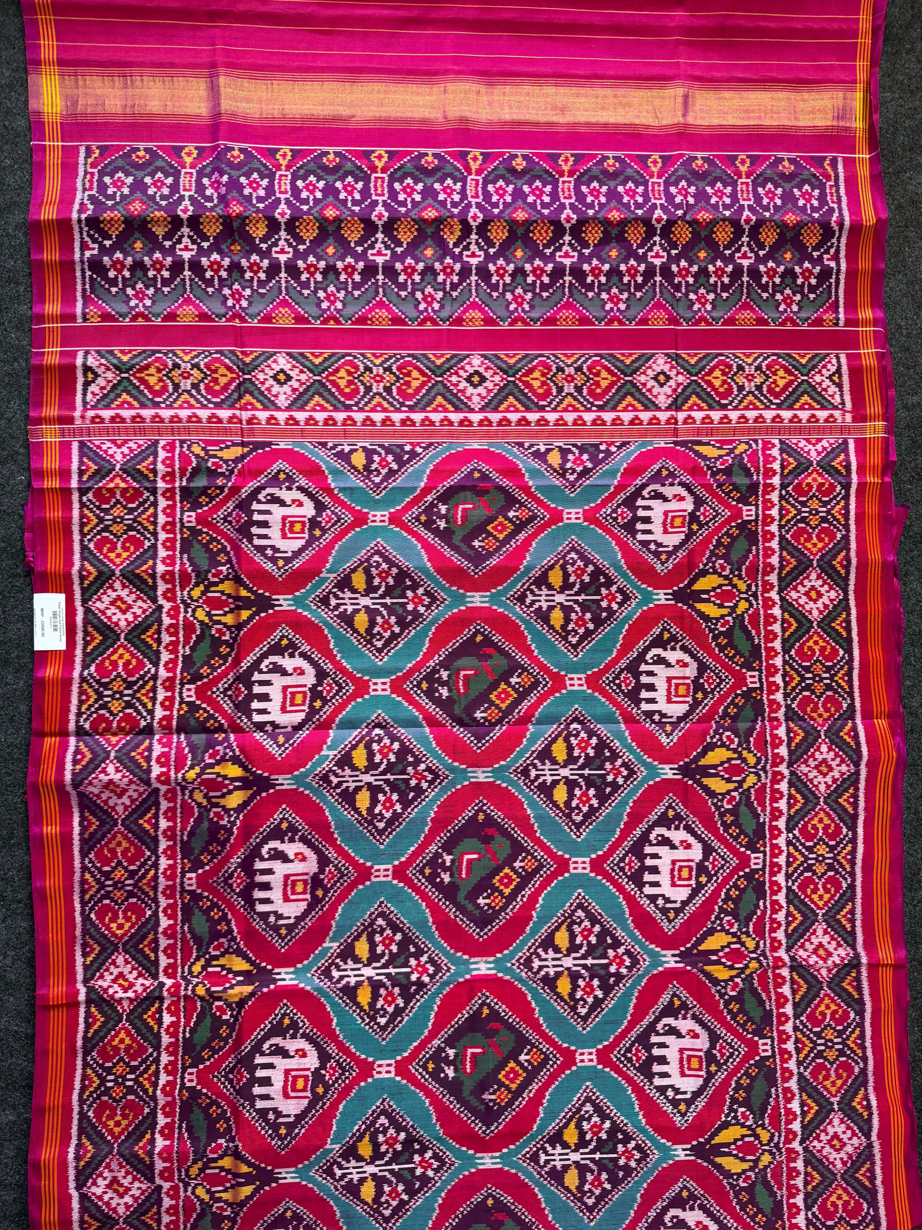 Exclusive Motif Design Handwoven Patola Silk Saree