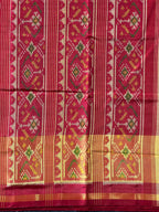 Red Color Traditional DesignHandwoven Patola Silk Saree