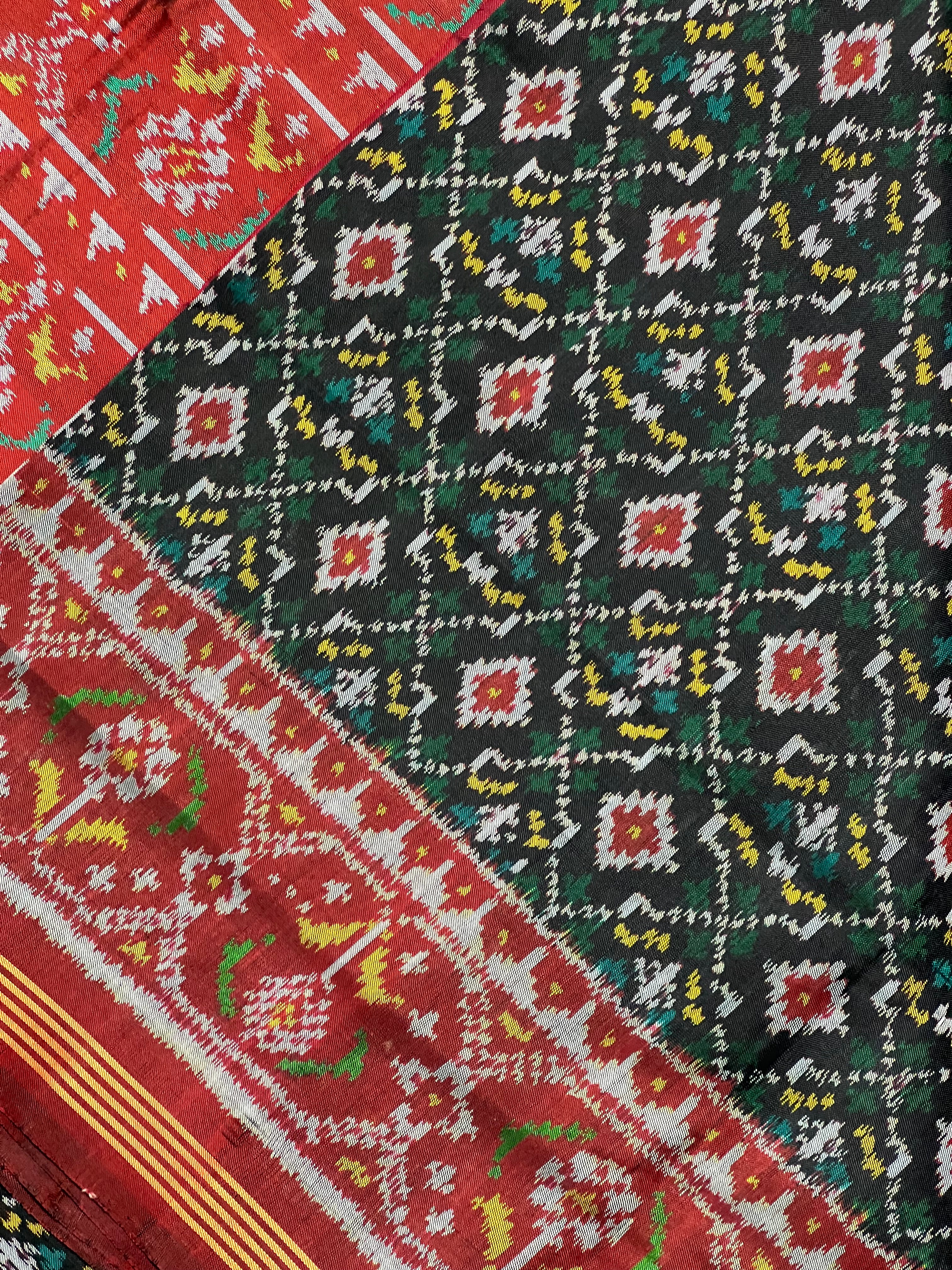 Traditional Design Handwoven Patola Silk Saree