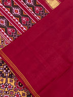 Yellow Navratna Traditional Design Handwoven Patola Silk Saree